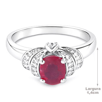 Anel de Prata com Pedras - 66804