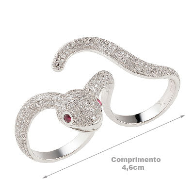 Anel de Prata Serpente/Cobra - 66805