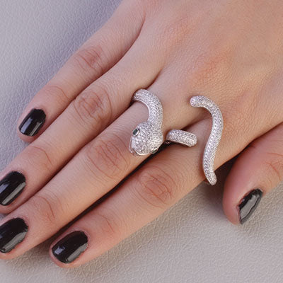 Anel de Prata Serpente/Cobra - 66806