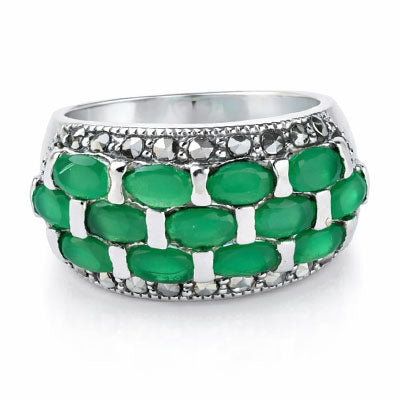 Anel de Prata com Pedras - 66807