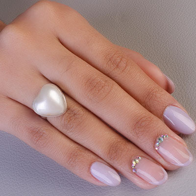 Anel de Prata Coração - 66812