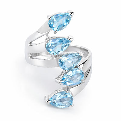 Anel de Prata com Topázio - 66813