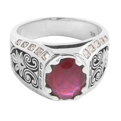 Anel de Prata com Pedras - 66817