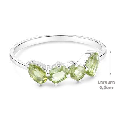 Anel de Prata com Peridoto - 66824
