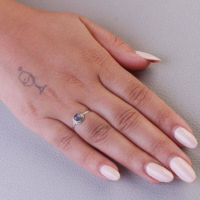 Anel de Prata com Labradorita - 66856