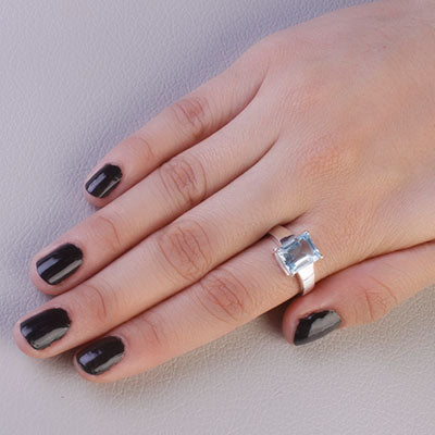 Anel de Prata com Topázio - 66867