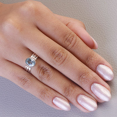 Anel de Prata com Topázio - 66879