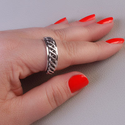 Anel de Prata Bali - 66907