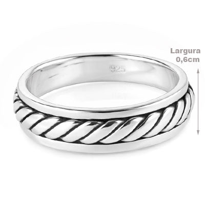 Anel de Prata Bali - 66921