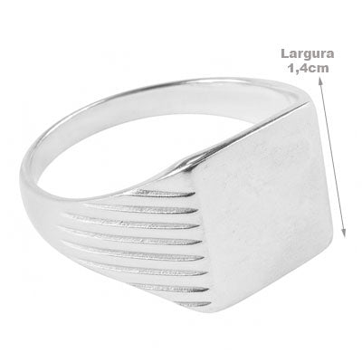 Anel de Prata Liso - 66940