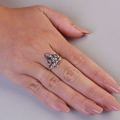 Anel de Prata Ganesha - 66941