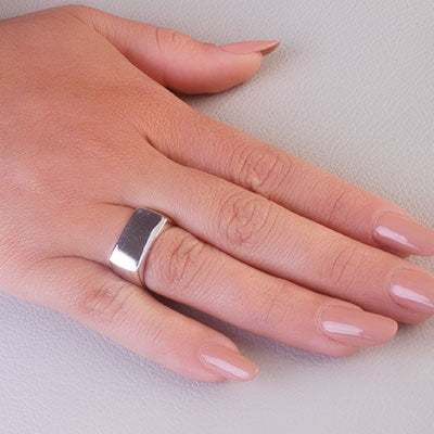 Anel de Prata Liso - 66944