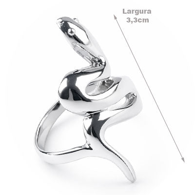 Anel de Prata Serpente/Cobra - 66949