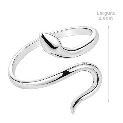 Anel de Prata Serpente/Cobra - 66950