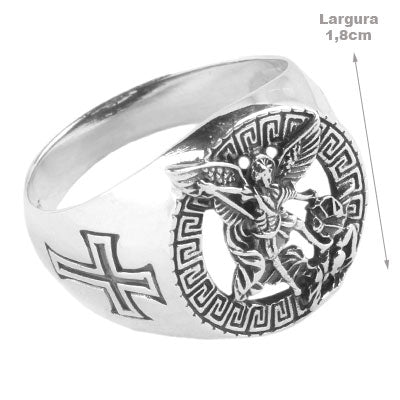 Anel de Prata São Miguel - 66955
