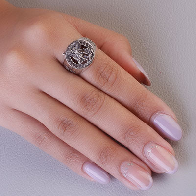 Anel de Prata São Miguel - 66955