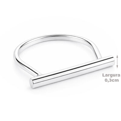 Anel de Prata Liso - 66967