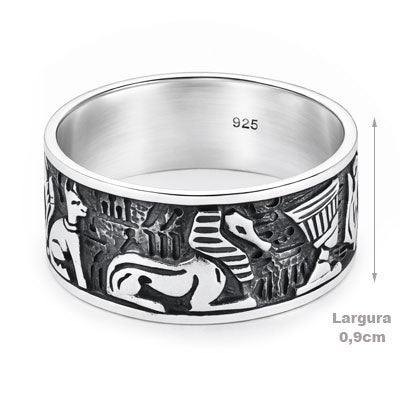 Anel de Prata Egípcio - 66968