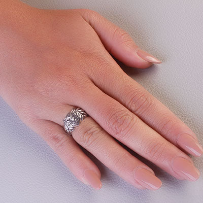 Anel de Prata Coruja - 66970