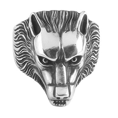 Anel de Prata Lobo - 66975