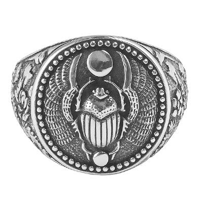 Anel de Prata Escaravelho Egípcio - 66976