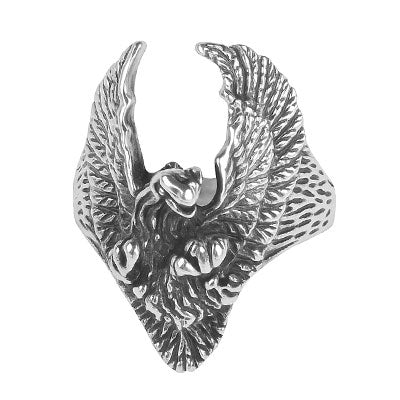 Anel de Prata Águia - 66978