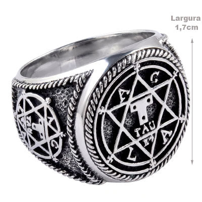 Anel de Prata Estrela de Davi - 66979