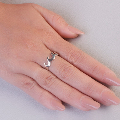 Anel de Prata Onda - 66983