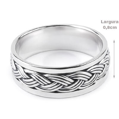 Anel de Prata Bali - 66984