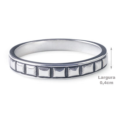 Anel de Prata Trabalhado - 66986
