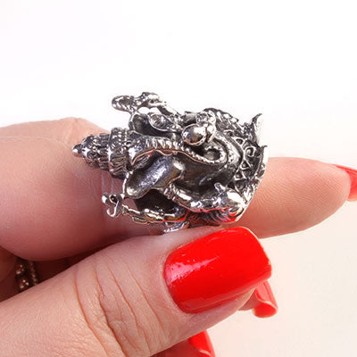 Anel de Prata Ganesha - 66990