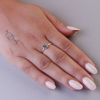 Anel de Prata Flor - 66992