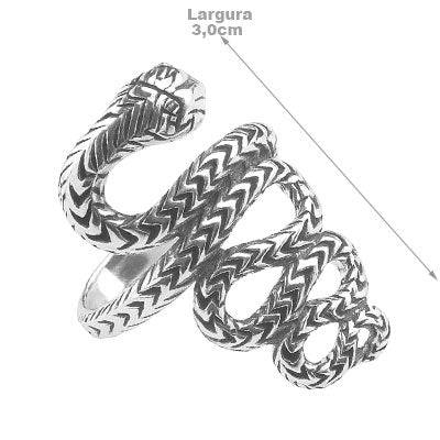 Anel de Prata Serpente/Cobra - 66999