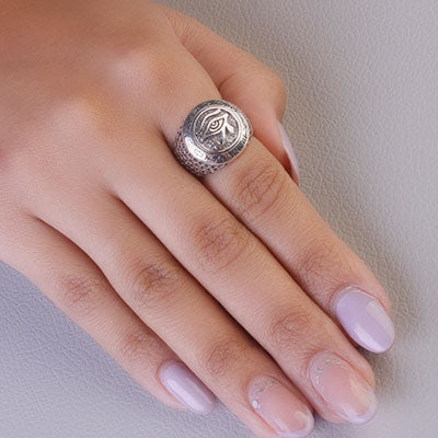 Anel de Prata Olho de Hórus - 67006