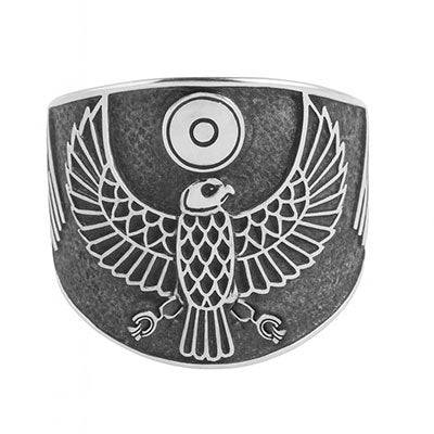 Anel de Prata Falcão - 67014