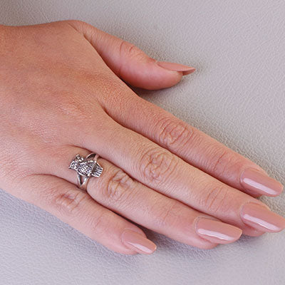 Anel de Prata Coruja - 67018