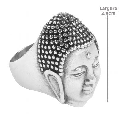 Anel de Prata Buda - 67024