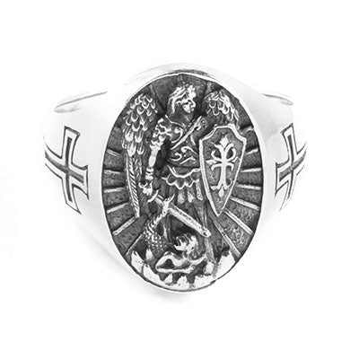 Anel de Prata São Rafael - 67025