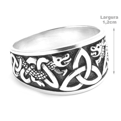 Anel de Prata Triquetra - 67028