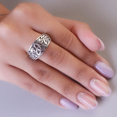 Anel de Prata Triquetra - 67028