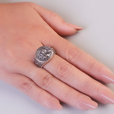 Anel de Prata Cavalo - 67042