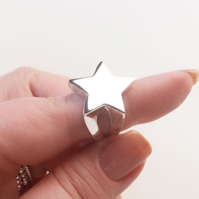Anel de Prata Estrela - 67045