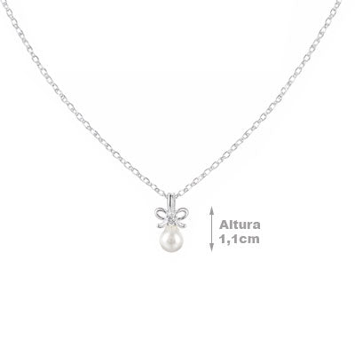 Gargantilha de Prata Laço - 67055 - soprata