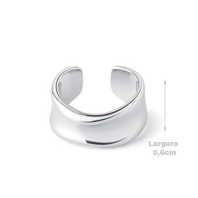 Piercing de Prata Pressão para Orelha - 67081