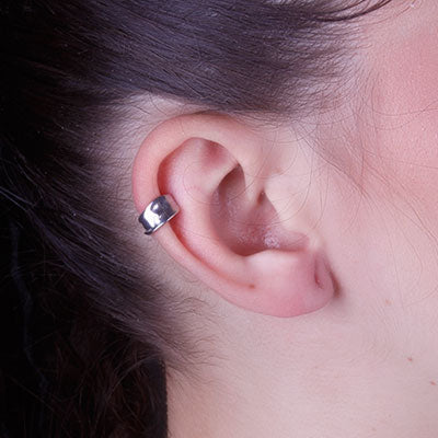 Piercing de Prata Pressão para Orelha - 67081