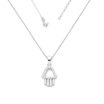 Gargantilha de Prata Hamsa - 67126 - soprata