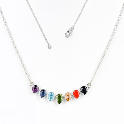 Gargantilha de Prata com Pedras - 67141