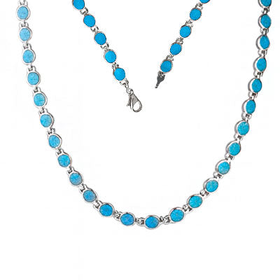 Gargantilha de Prata com Opala - 67159