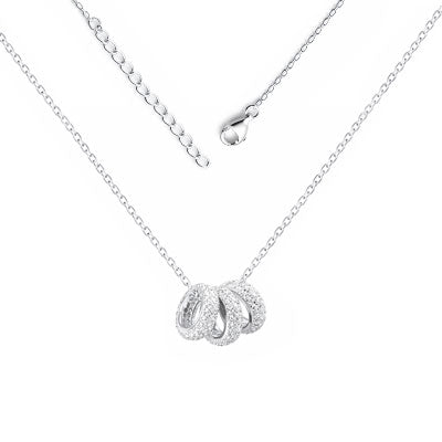 Gargantilha de Prata com Zircônia - 67178