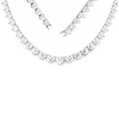 Gargantilha de Prata Coração - 67220